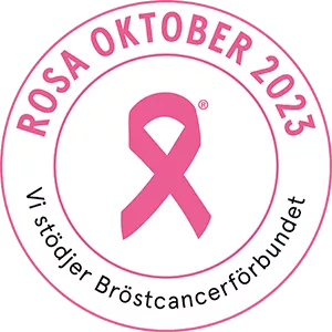 Rosa Oktober 2023 - Vi stödjer Bröstcancerförbundet