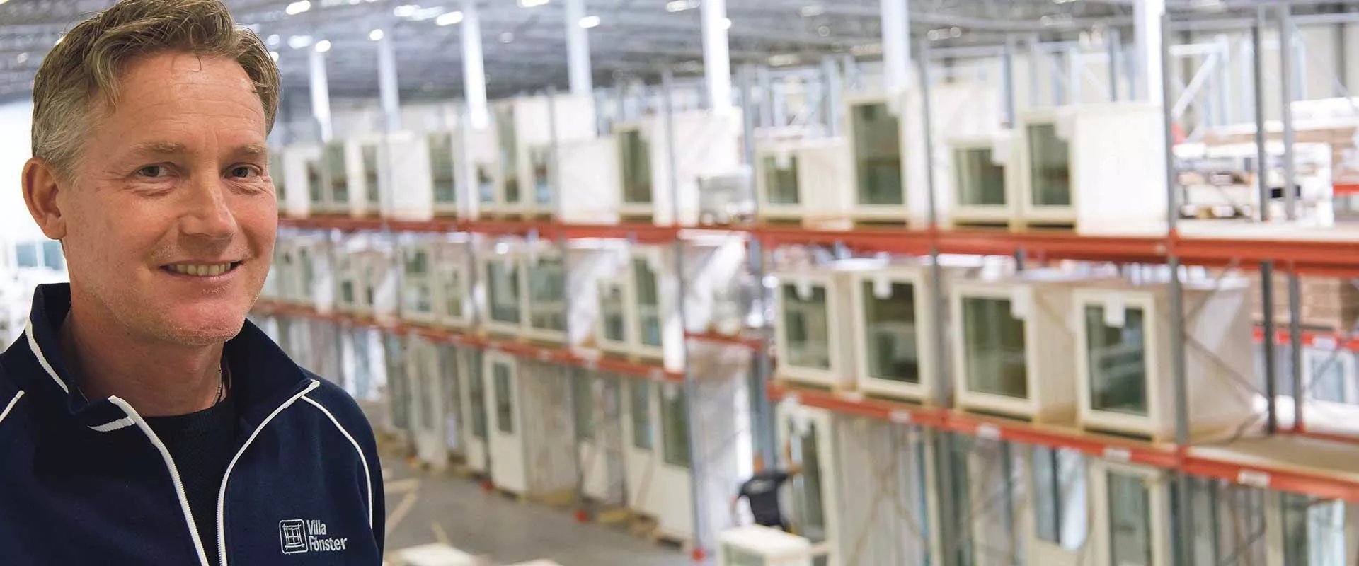 Sveriges största lager med fönster ligger på Varberg Nord