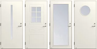 Ytterdörrar på lager - Omgående leverans