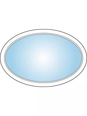 Ellips dekorfönster - 407911056