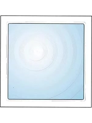 Kvadratiskt dekorfönster - 407911178