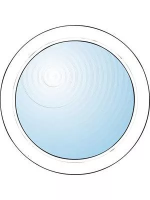 Runt dekorfönster - 407911064