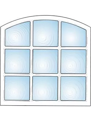 Stalldekorfönster med spröjs - 407911104