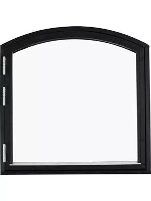 Sidohängt stallfönster med valvbåge - 502698002