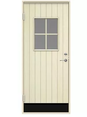 Sälen varmförrådsdörr glasad med sparkplåt - 004698842