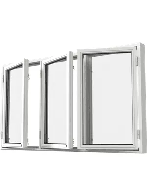 Sidohängt 3-luft fönster - E1140-1505