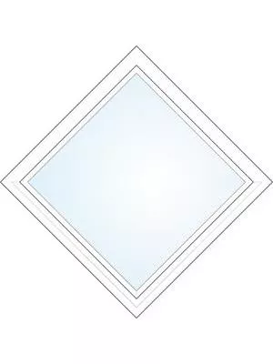 Diagonalt utåtgående fönster - 407911676