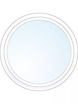 Runt inåtgående fönster - 407911640