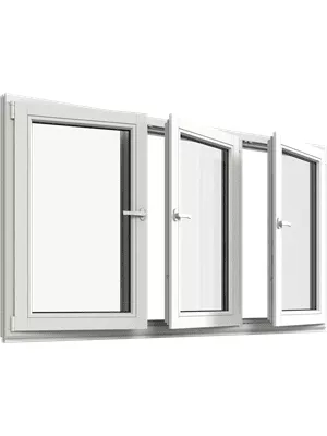 Inåtgående fönster 3-Luft - G1140-1506