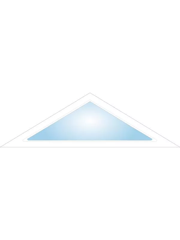 Trekantsdekorfönster