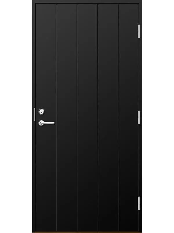 Klara ytterdörr Svartmålad