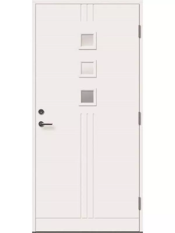 Stella ytterdörr Vitmålad