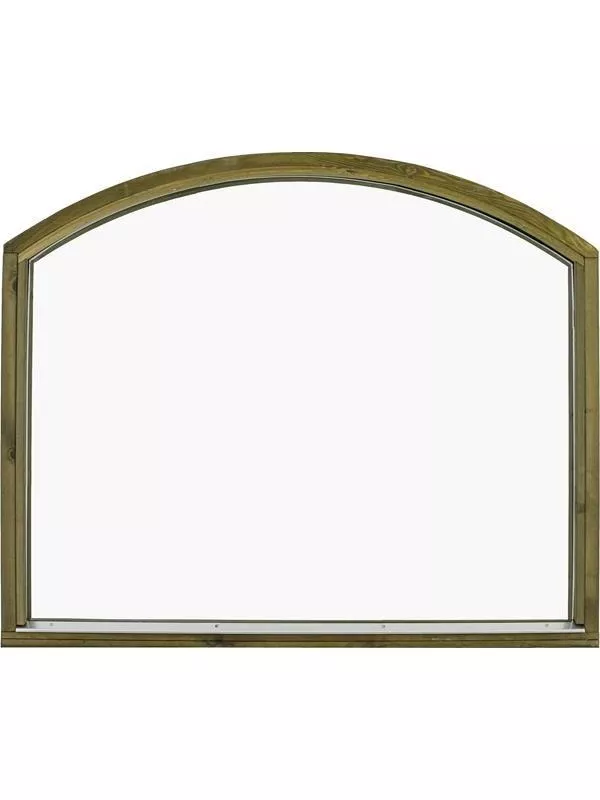 Fast stallfönster med valvbåge