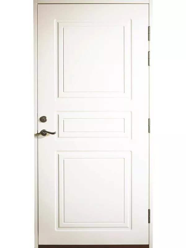 Gräddö ytterdörr Vitmålad