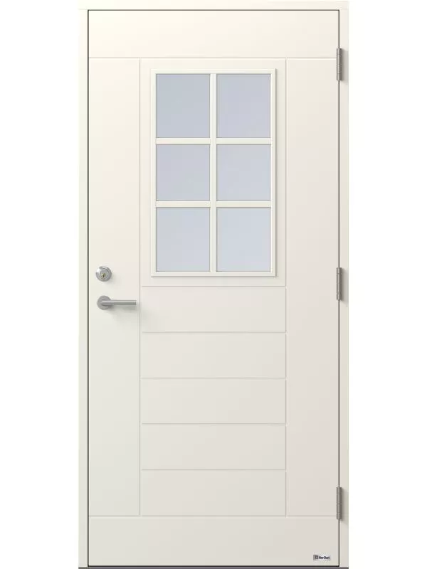 Draken 870G ytterdörr Vitmålad