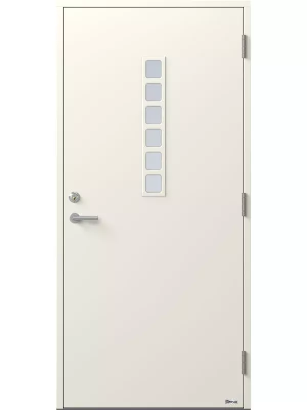 Rutan 831G ytterdörr Vitmålad