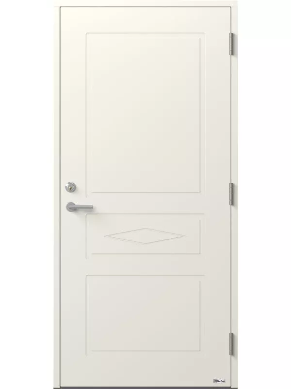 Tvillingarna 992 ytterdörr Vitmålad