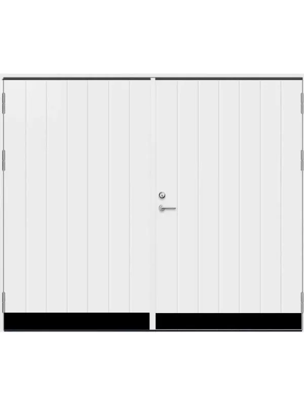 Slagport med aluplåtsinlägg