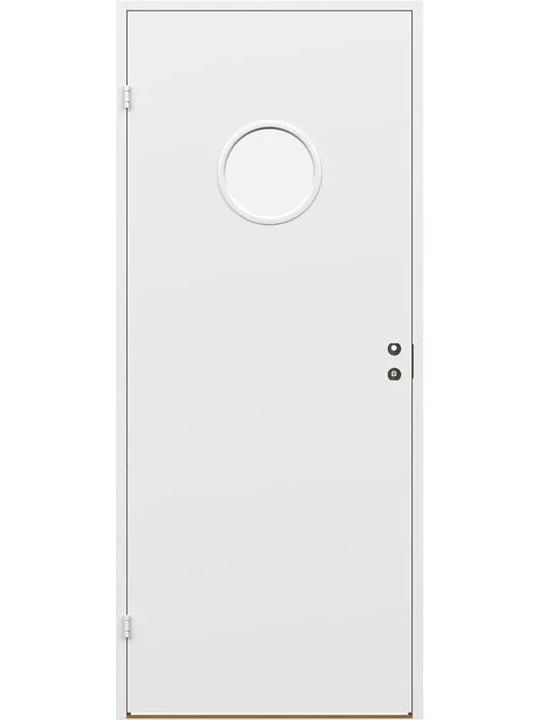 Innerdörr Slät runt glas