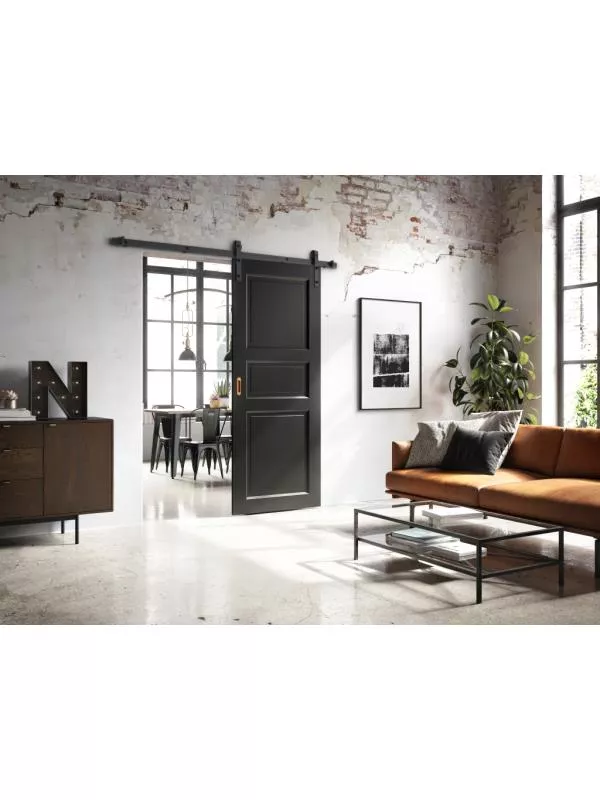 Retroskena för utanpåliggande skjutdörr