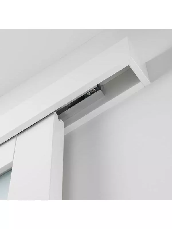 Kornisch utanpåliggande skjutdörrskarm (pardörr)