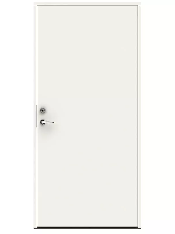 Canvas ytterdörr Vitmålad