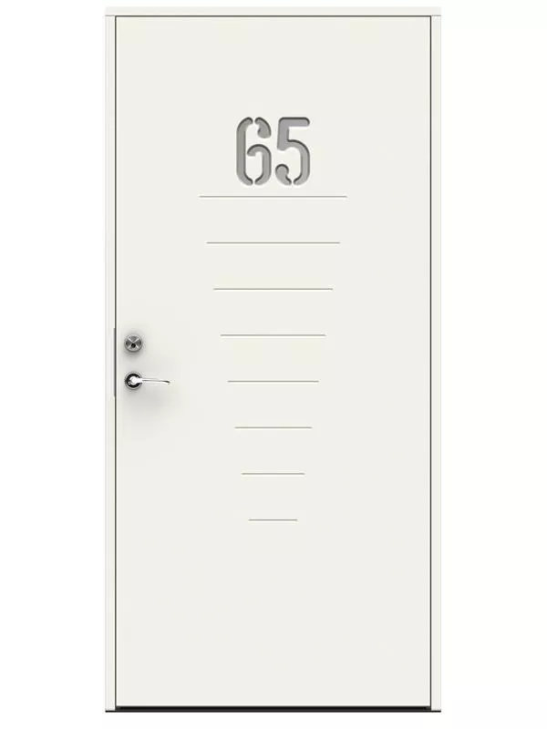 Digits ytterdörr Vitmålad