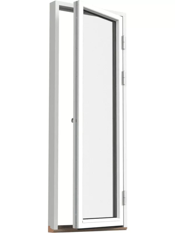 Fönsterdörr, helglasad