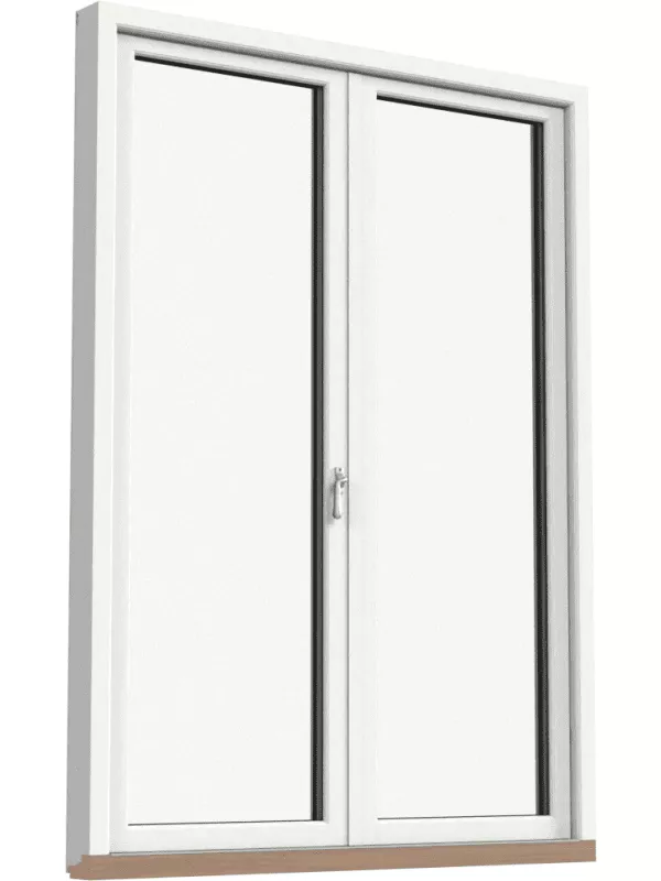 Fönsterdörr, helglasad (par)