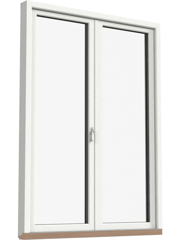 Fönsterdörr, helglasad (par)