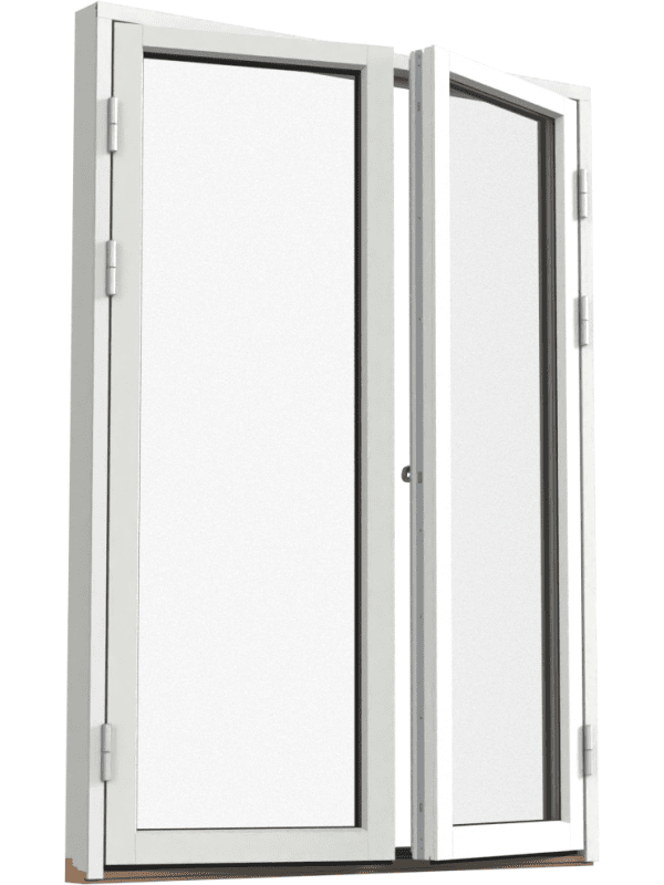 Fönsterdörr, helglasad (par)