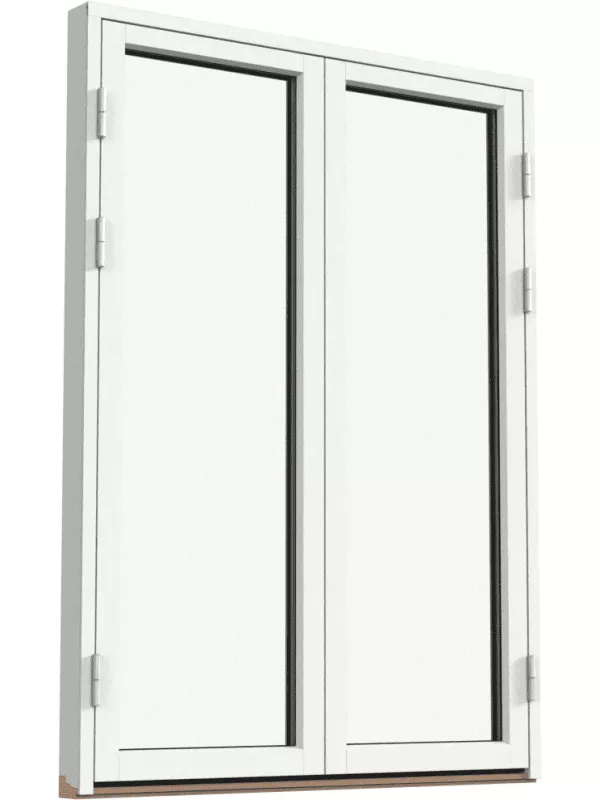 Fönsterdörr, helglasad (par)