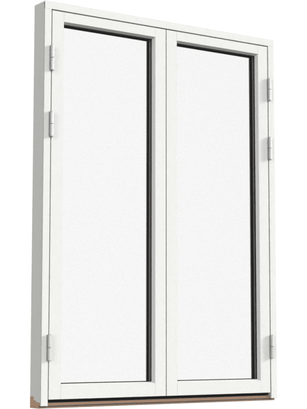 Fönsterdörr, helglasad (par)