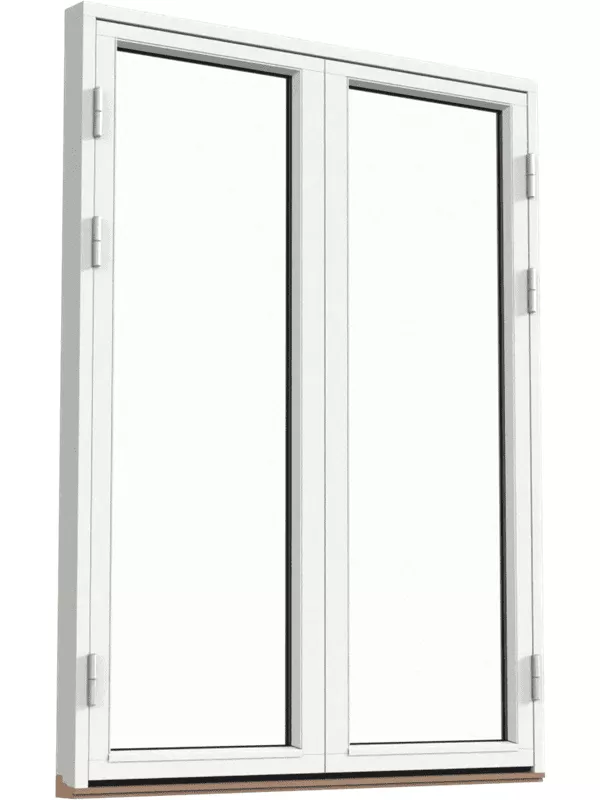 Fönsterdörr, helglasad (par)