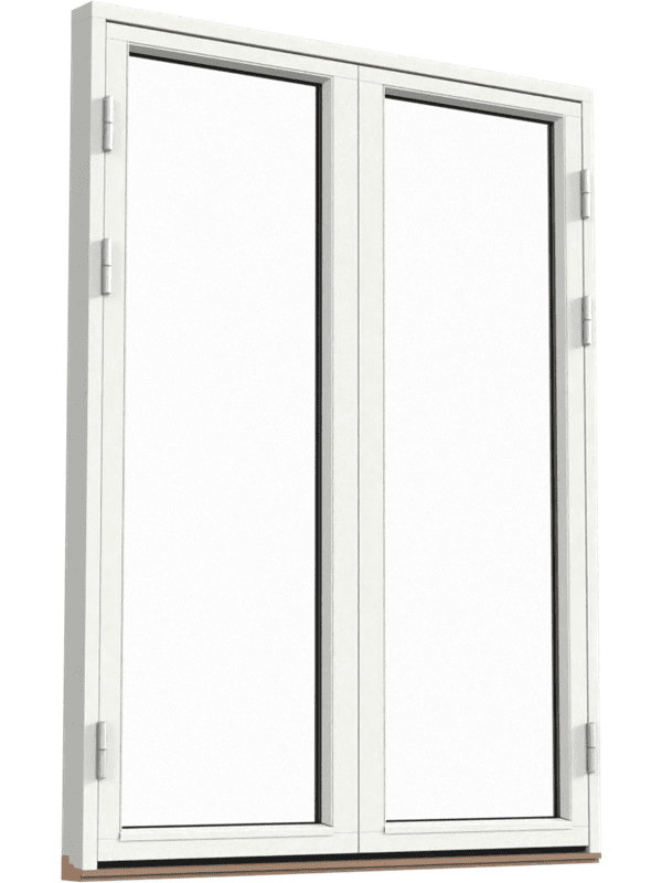 Fönsterdörr, helglasad (par)