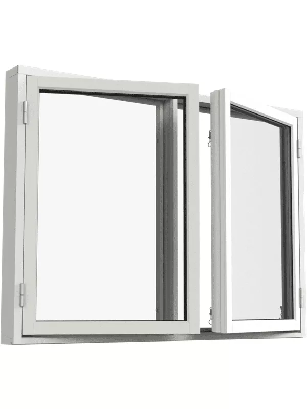 Sidohängt 2-luft fönster