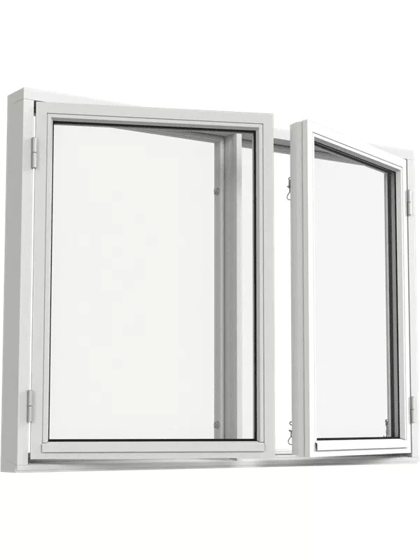 Sidohängt 2-luft fönster