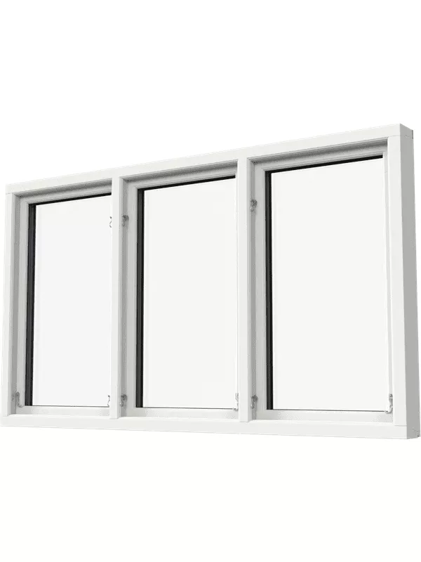 Sidohängt 3-luft fönster