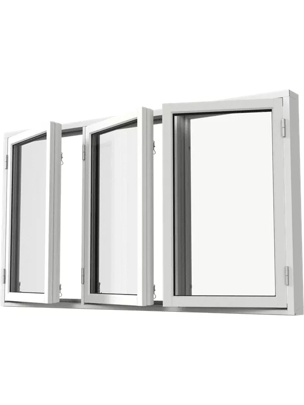 Sidohängt 3-luft fönster