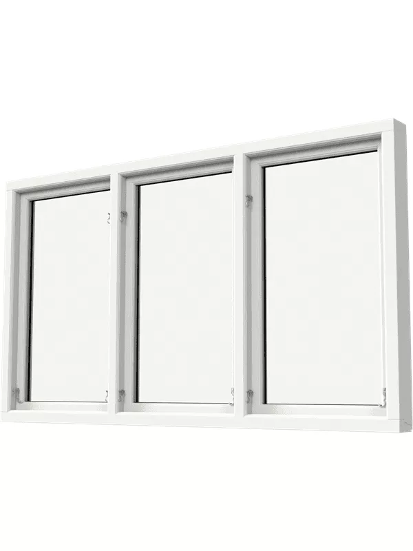 Sidohängt 3-luft fönster