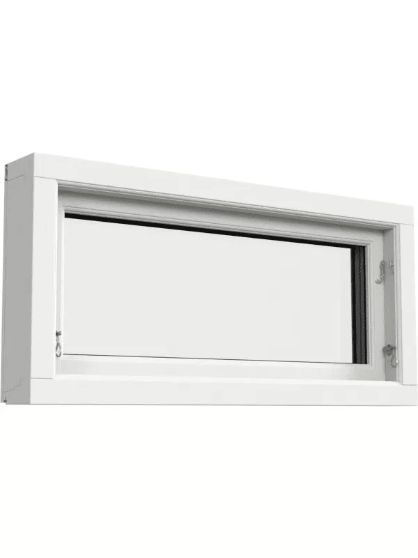 Överhängt fönster