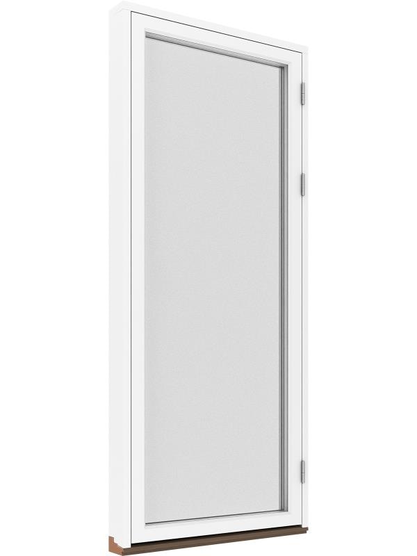 Kopplad fönsterdörr, helglasad 2+1