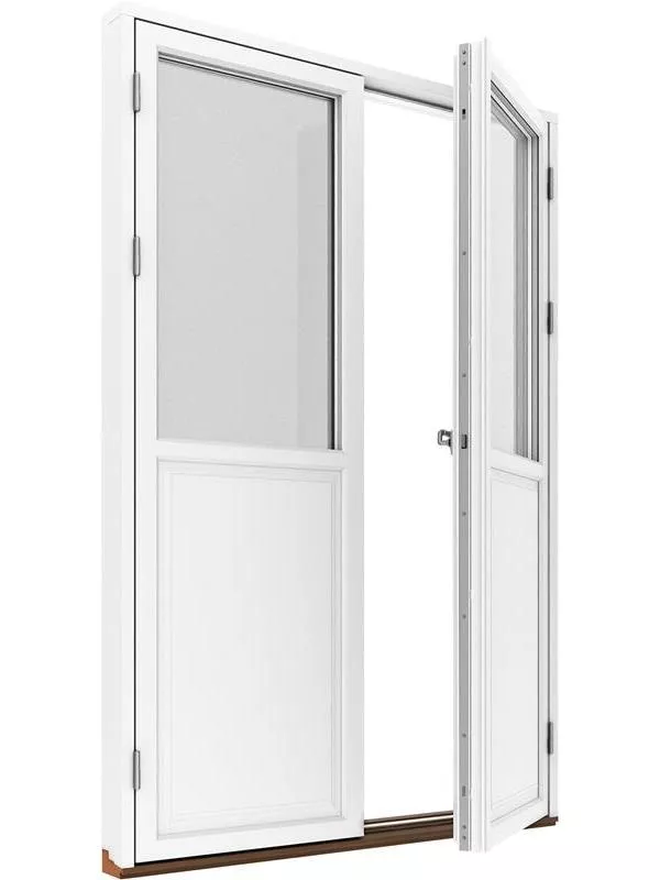 Kopplad fönsterdörr (par) 2+1