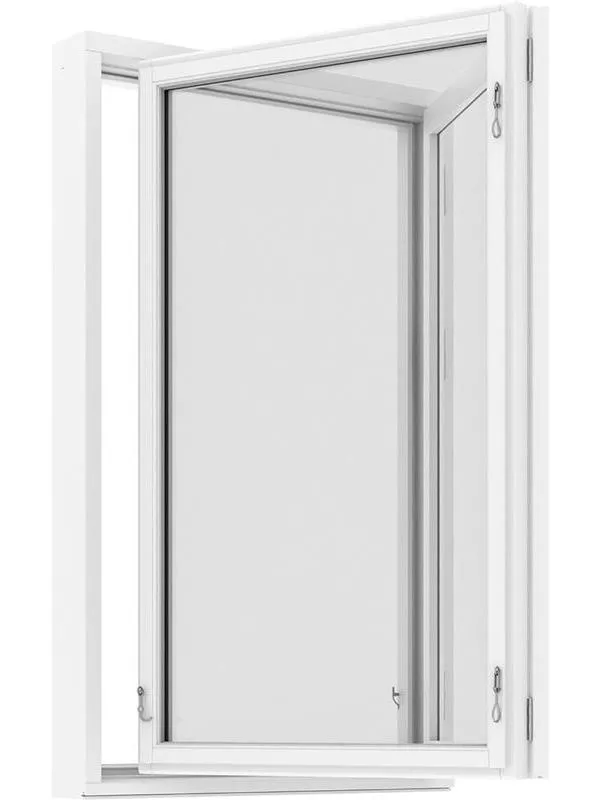 Kopplat sidohängt fönster 2+1