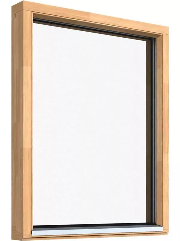 Fast fönster 3-glas Obehandlat