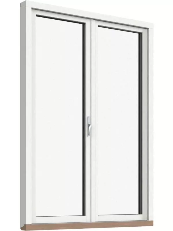 Fönsterdörr, helglasad (par)