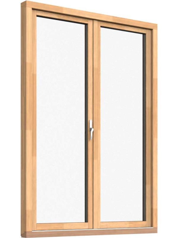 Fönsterdörr, helglasad (par)