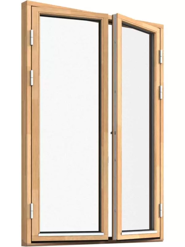 Fönsterdörr, helglasad (par)