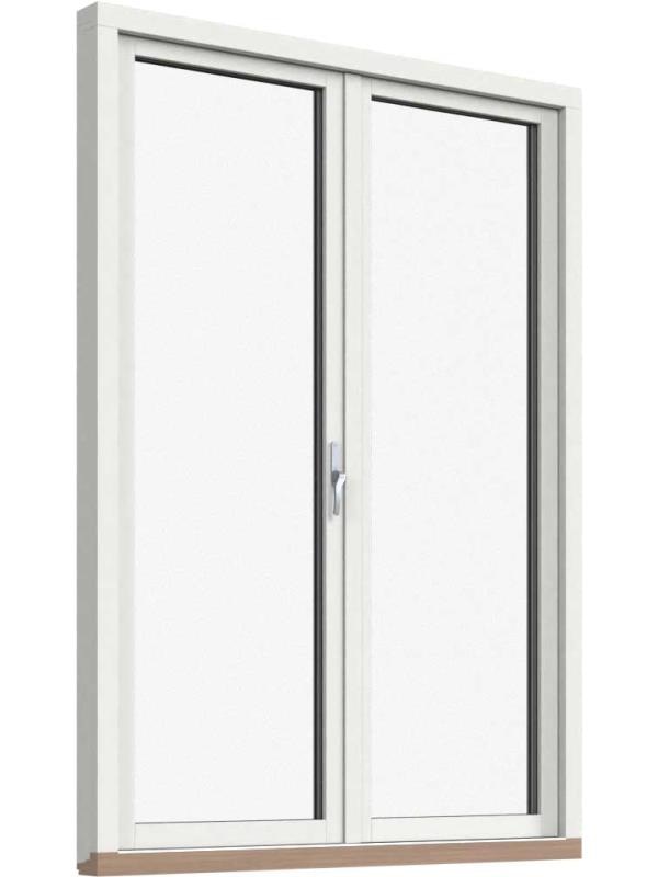 Fönsterdörr, helglasad (par)