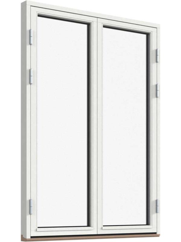 Fönsterdörr, helglasad (par)